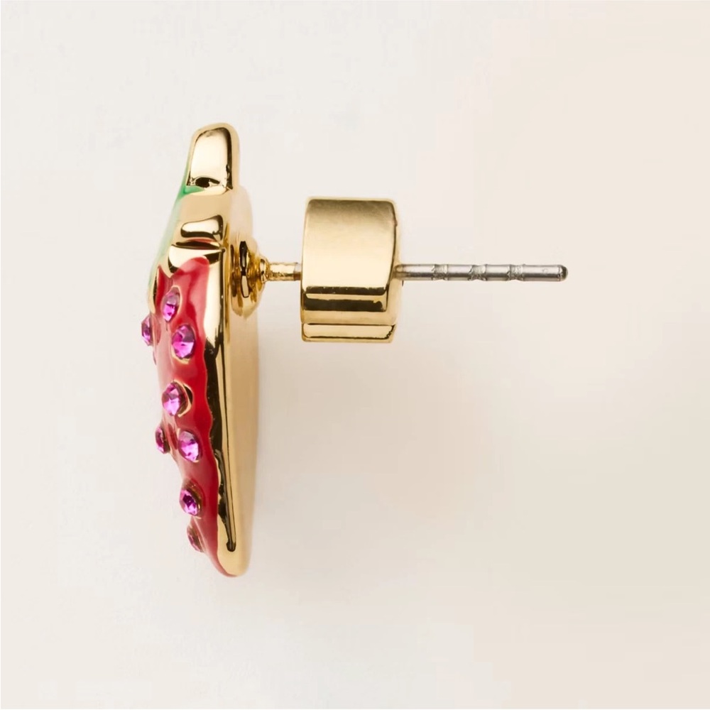 Kate Spade X Target Earring Trio Strawberry, Fries & Champagne Pearl - Picture 6 of 6